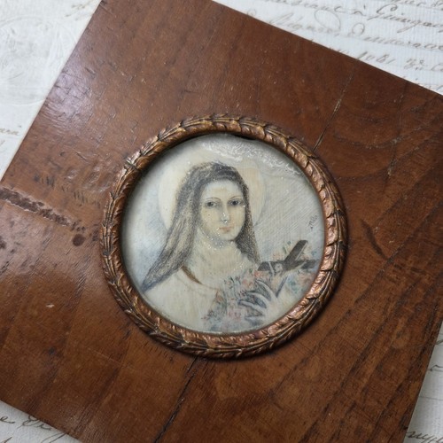 Miniature portrait peint - miniature,