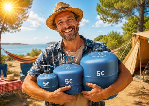 Bouteille gaz pour consigne