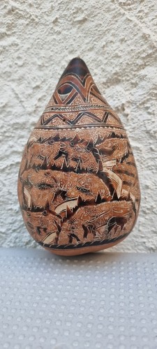 Old wooden african - old,