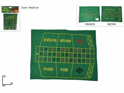 Tapis table roulette - x,