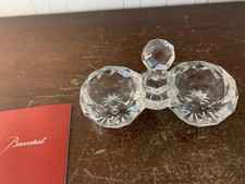 Salière double en cristal de