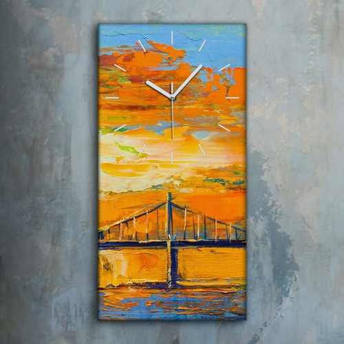 Horloge décorative sur toile