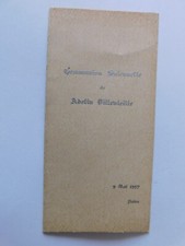 MENU ANCIEN 9 MAI 1957