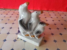 Pingouins Serre Livres Faience de Desvres