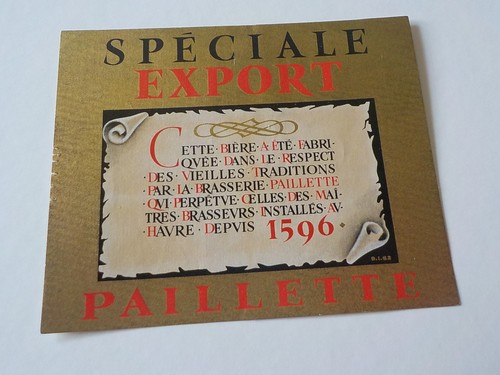 Etiquette biere brasserie l - ,