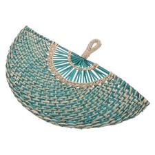  Éventail tissé asiatique 