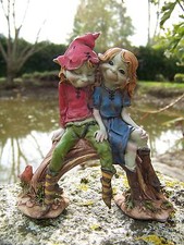 97033  FIGURINE    TROLLS  COUPLE AMOUREUX  PIXIE ELFE PIXIES FARFADET KORRIGAN