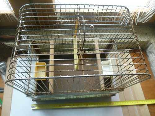 Ancienne cage oiseaux - ancienne, à