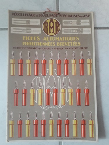 Ancien carton publicitaire - , rar