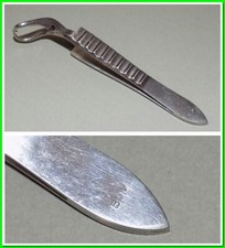 Vintage instrument médical ~acier inoxydable~Allemagne 1900's~B.M CHIRON