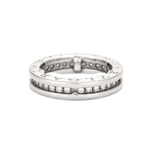 BULGARI - Bague B.ZERO 1 or gris et diamants