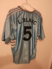 Maillot Om Vintage Laurent Blanc Adidas Taille L