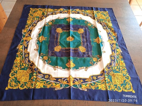 Foulard vintage signé - foulard, vintage.