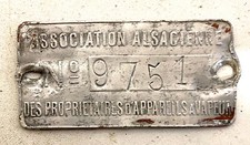 Ancienne plaque Association