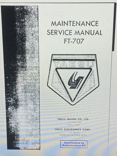 Yaesu 707 service manual - yaesu,