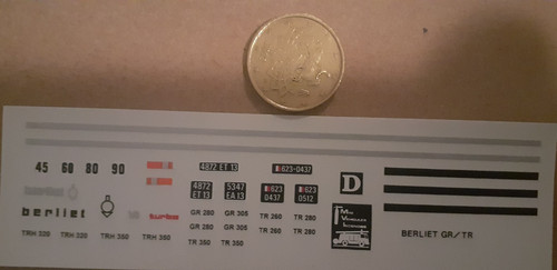 Decalcomanie decals berliet - decalcomanie,