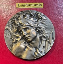 Médaille - Médaille Orphée par Coudray bronze argenté