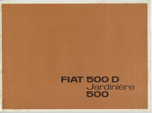Catalogue fiat 500d - (36b),
