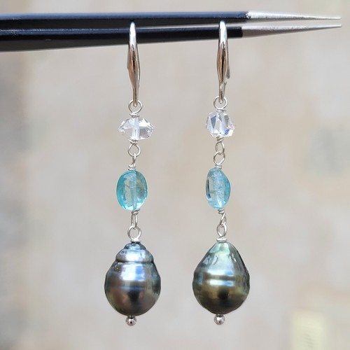 Boucles oreilles perles - boucles, en