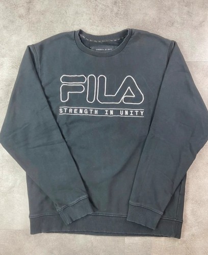 Sweat fila noir logo - noir, brodé