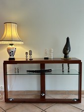 console en bois exotique design Roche Bobois