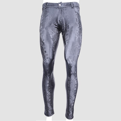 Hommes slim peau serpent pu - hommes,
