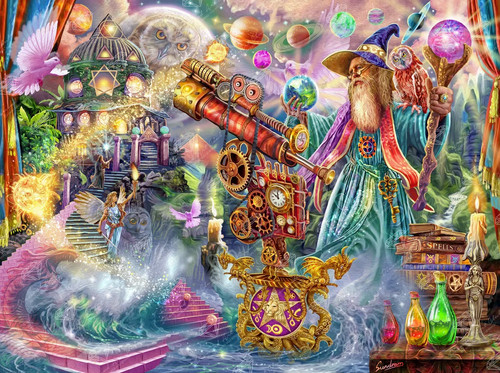 Wizard spell diamond art - wizard's,