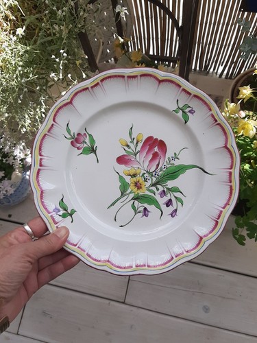 Assiette piedouche lunéville - assiette,