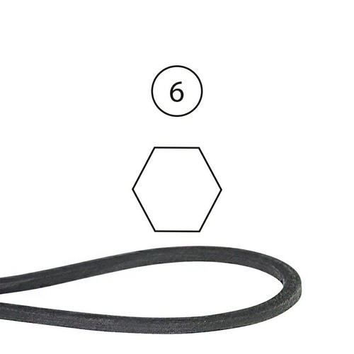 Courroie hexagonale plate - hexagonale,
