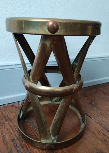 Ancien tabouret tambour - ancien, en