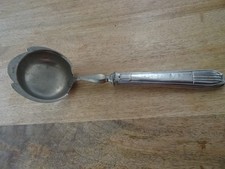 LOUCHE CUILLERE A CREME MANCHE EN ARGENT FOURRE POINCON MINERVE