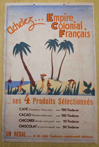 Affiche cartonnée pub