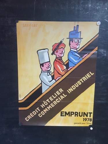 Affiche emprunt savignac - emprunt,
