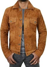 Veste camionneur homme en cuir