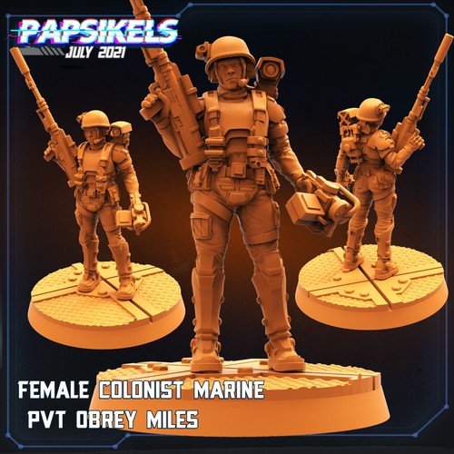 Female colonist marine - colonist,
