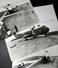 Trois Photos super Frelon 321 sur porte-avion - Aviation 