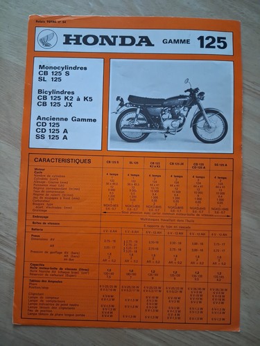 Honda cb125 sl125 cd125 - honda,