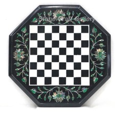 12 " Marbre Échecs Jeu Table