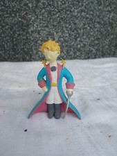 figurine Le Petit Prince roi cape rose bleu A. de St. Exupery  PVC Plastoy 1997