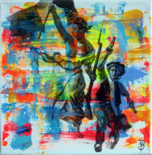 Pyb signed liberte delacroix - signed,