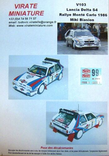 V103 lancia delta rallye - delta, s4