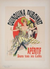 Jules CHERET : Quinquina Dubonnet, LITHOGRAPHIE originale signée, 1898