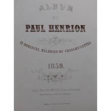 HENRION Paul Album 12 Romances