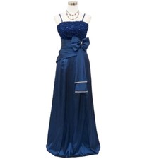 Robe de soirée longue bleu