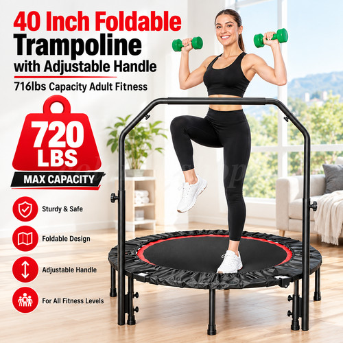 Inch foldable trampoline - inch,