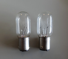 2 AMPOULES DOUILLE BAIONNETTE SINGER pour MACHINES À COUDRE. Neuf !