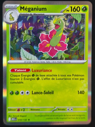 Carte pokémon méganium - pokémon,