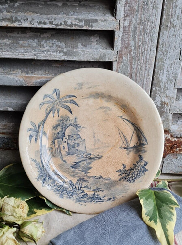 Rare ancienne assiette plate - rare,