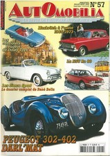 AUTOMOBILIA N°57 PEUGEOT 302 402 DARL MAT