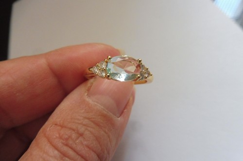 Neuf bague métal doré - métal,